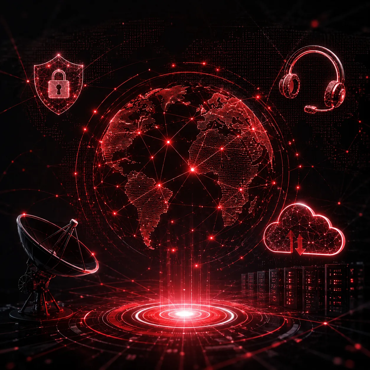 Global connectivity infrastructure with 24/7 support